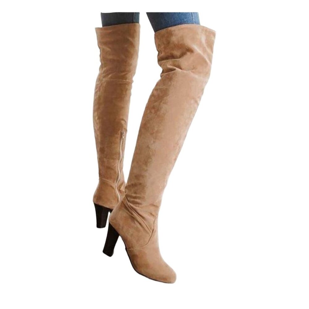 BUTITI - Yellow Slouchy Over-the-Knee Boot